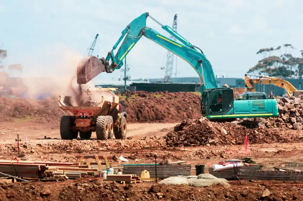 Jcb Excavator Earthmoving — Krish Enterprises construction lubricants